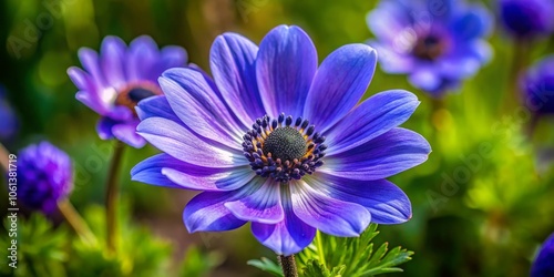 Stunning Portrait of Jurinea Cyanoides Wildflower - Asteraceae Family, Vibrant Purple Blooms in Natural Habitat for Nature Photography Lovers
