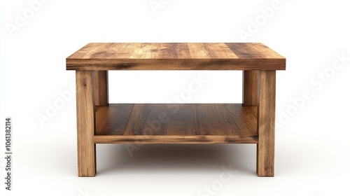 Wooden Coffee Table with Shelf