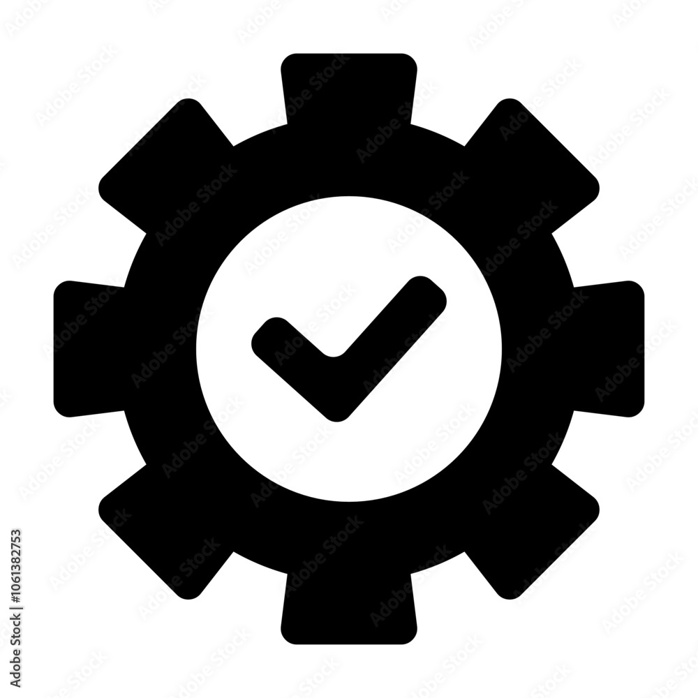 Gear Check Icon Gear Check Icon