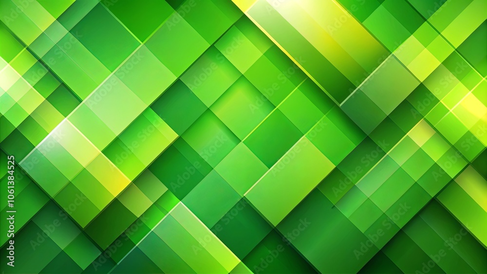 Intersecting Geometric Shapes with Gradient Green Hues and Luminous Depth Intersecting Geometric Shapes with Gradient Green Hues and Luminous Depth