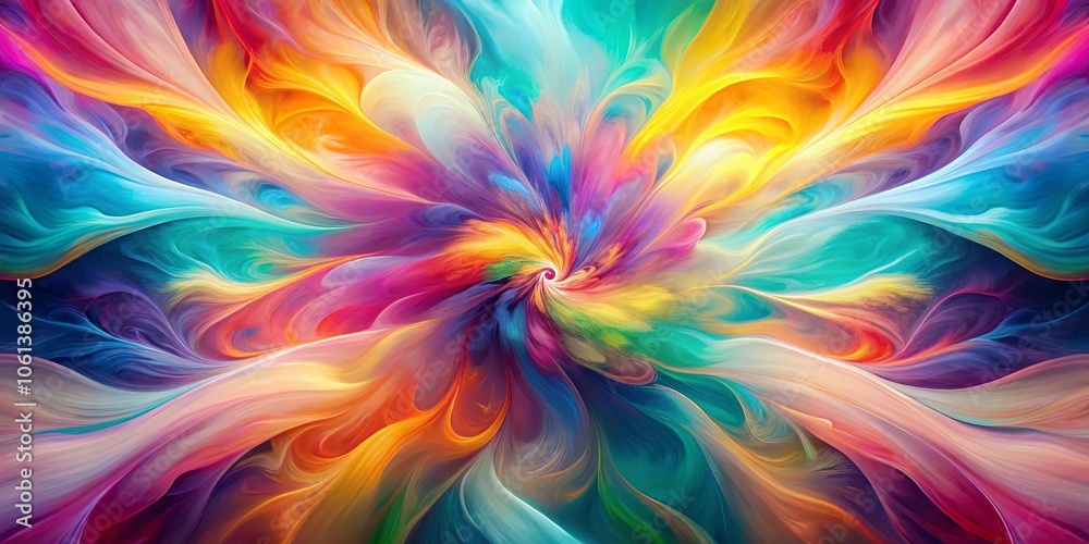 A Swirling Symphony of Colors, Intertwined in a Dance of Abstract Art A Swirling Symphony of Colors, Intertwined in a Dance of Abstract Art