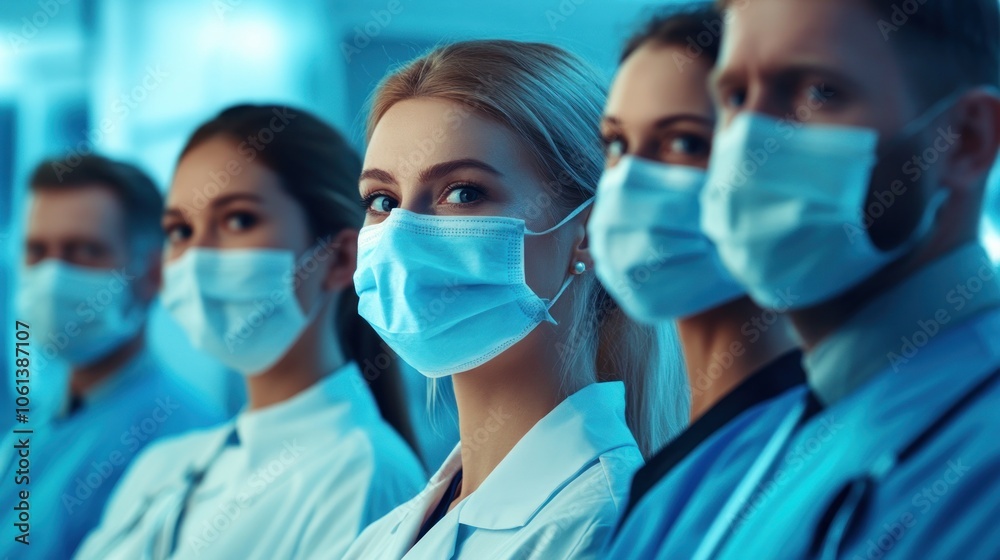Medical Professionals in Face Masks Medical Professionals in Face Masks