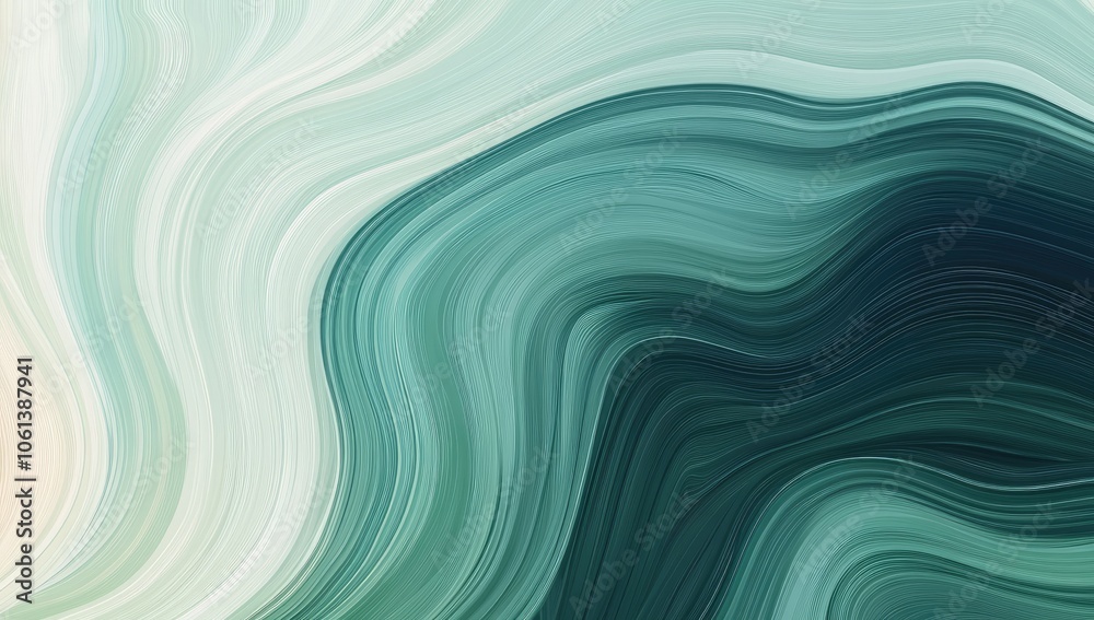 Abstract Sea Beach Texture with Teal and Green Marble Pattern, Wave Lines Creating Natural Landscape Vector Background Abstract Sea Beach Texture with Teal and Green Marble Pattern, Wave Lines Creating Natural Landscape Vector Background