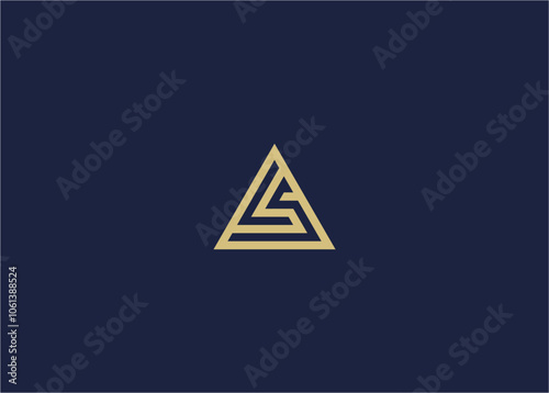 Free Download letter ls with triangle logo icon design vector design template inspiration - GFXLoad