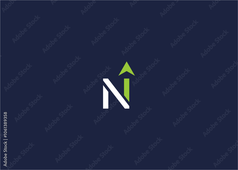 Letter n with arrow logo icon design vector design template inspiration Letter n with arrow logo icon design vector design template inspiration