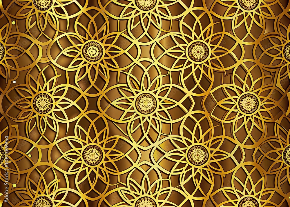 Elegant Gold Circle Pattern Seamless Abstract Background with Luxurious Geometric Lines for Sophisticated Designs Elegant Gold Circle Pattern Seamless Abstract Background with Luxurious Geometric Lines for Sophisticated Designs
