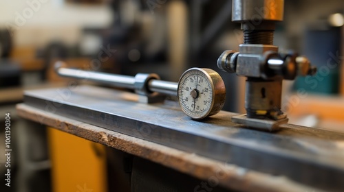 Close Up of a Metal Gauge