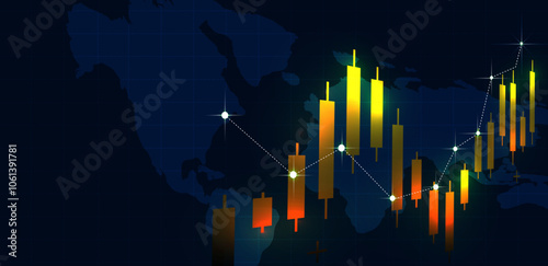 Trading forex gold or Xauusd char growth up. Profit in bullish market