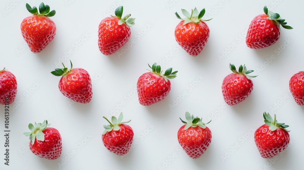 A close up of a bunch of red strawberries A close up of a bunch of red strawberries