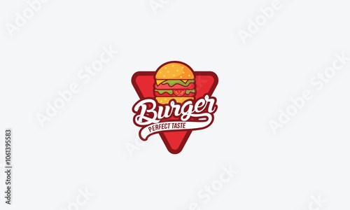 Burger logo design vector template