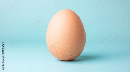 Wallpaper Mural Single Egg on a Soft Blue Background Torontodigital.ca