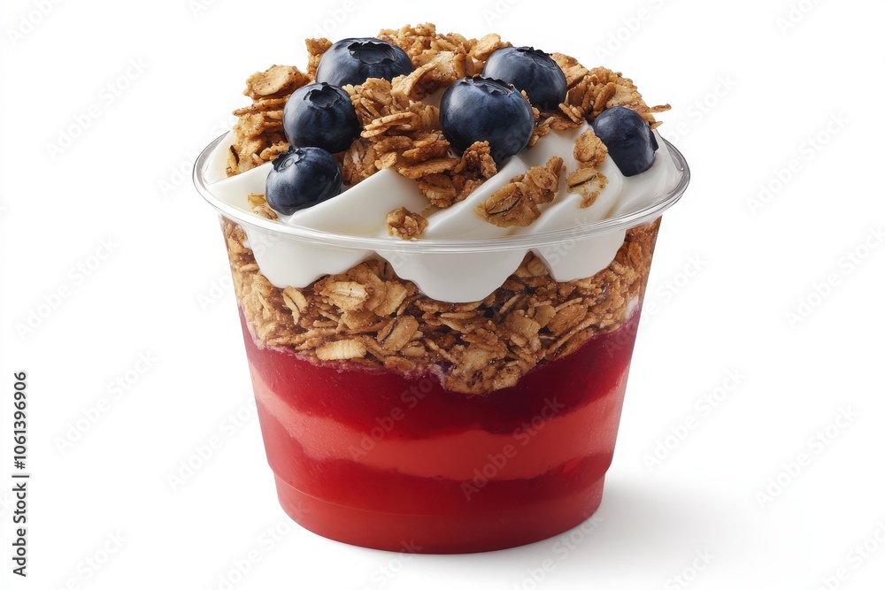 Yogurt Parfait with Granola and Blueberries Yogurt Parfait with Granola and Blueberries