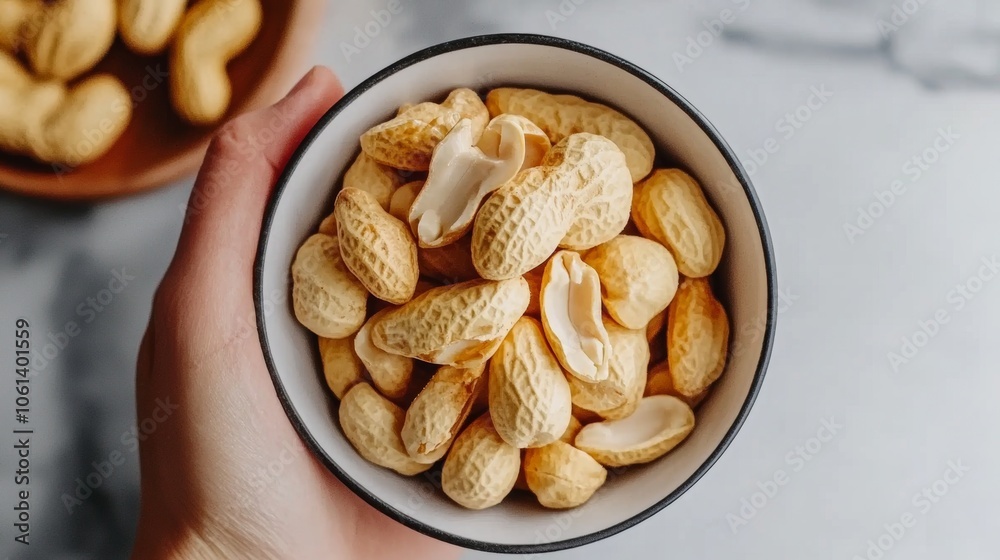 Bowl of Roasted Peanuts Healthy Snack Food Photography Bowl of Roasted Peanuts Healthy Snack Food Photography