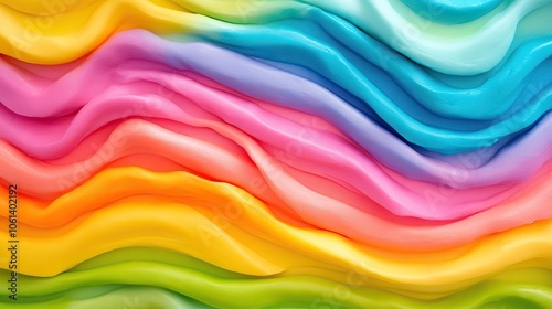 Multi-colored plasticine for children's creativity. Horizontal background..