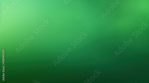 Abstract Green Background with Smooth Curves and Gradient Tones.