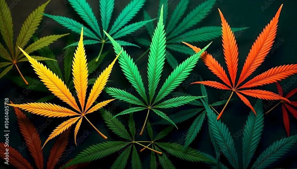 cannabis leaf background