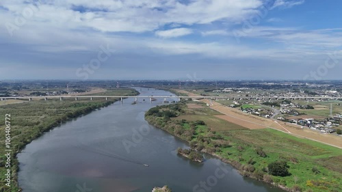 Wallpaper Mural 茨城県五霞町にある関宿水閘門をドローンで撮影しました。 Torontodigital.ca