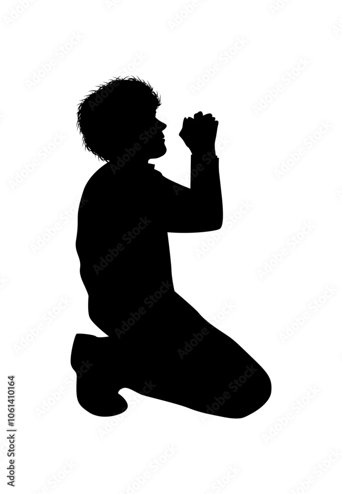 cute man silhouette illustration cute man silhouette illustration