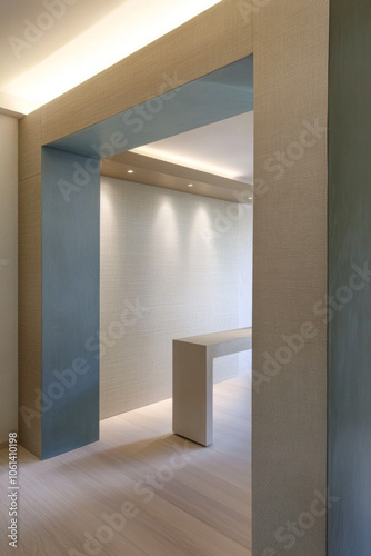 Wallpaper Mural Modern interior design featuring minimalist architecture in a tranquil setting Torontodigital.ca