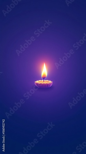 Happy diwali elegant diya background with text space concept