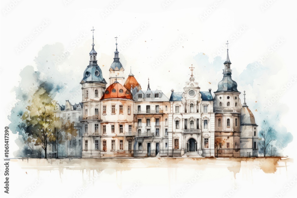 Fototapeta premium Architecture building castle spirituality.