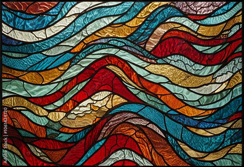 Ink textures forming a wave-like pattern. Ink textures forming a wave-like pattern.