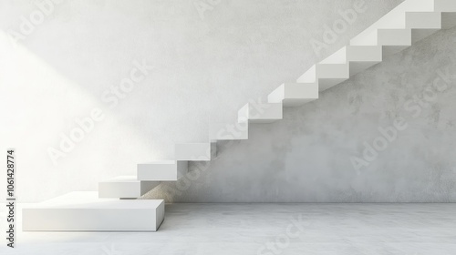 Ascending Steps in Minimalist Interior Design