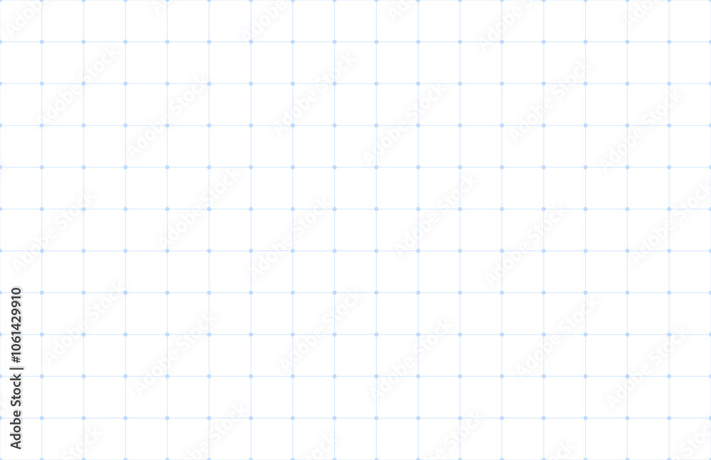 Blue grid paper with dot background
