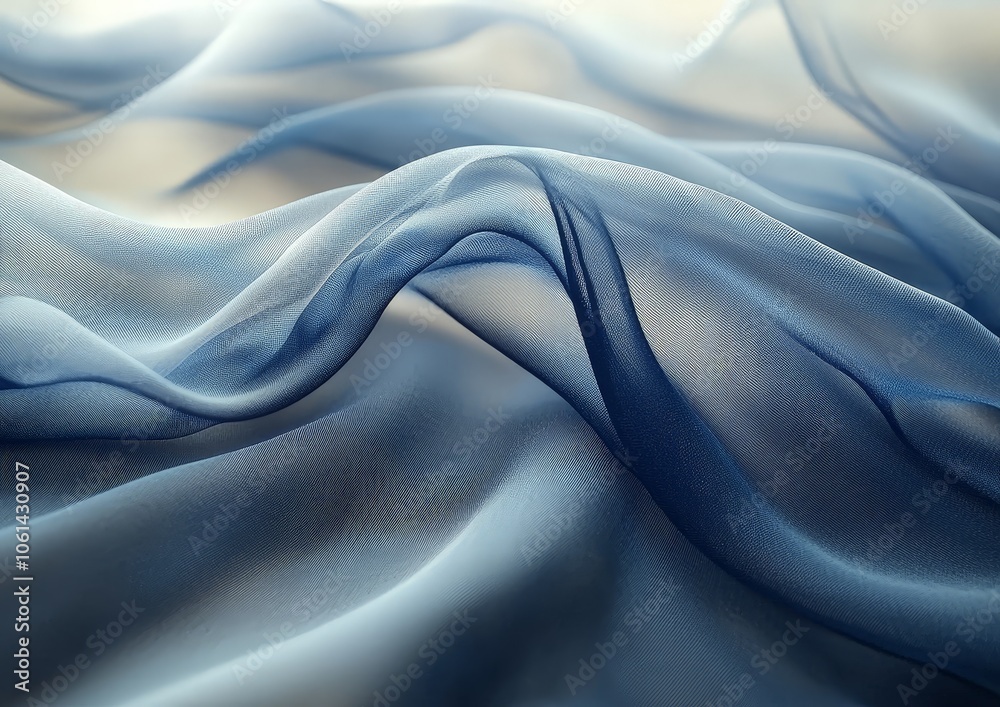 A close-up of flowing blue fabric showcasing soft textures and delicate movement. A close-up of flowing blue fabric showcasing soft textures and delicate movement.