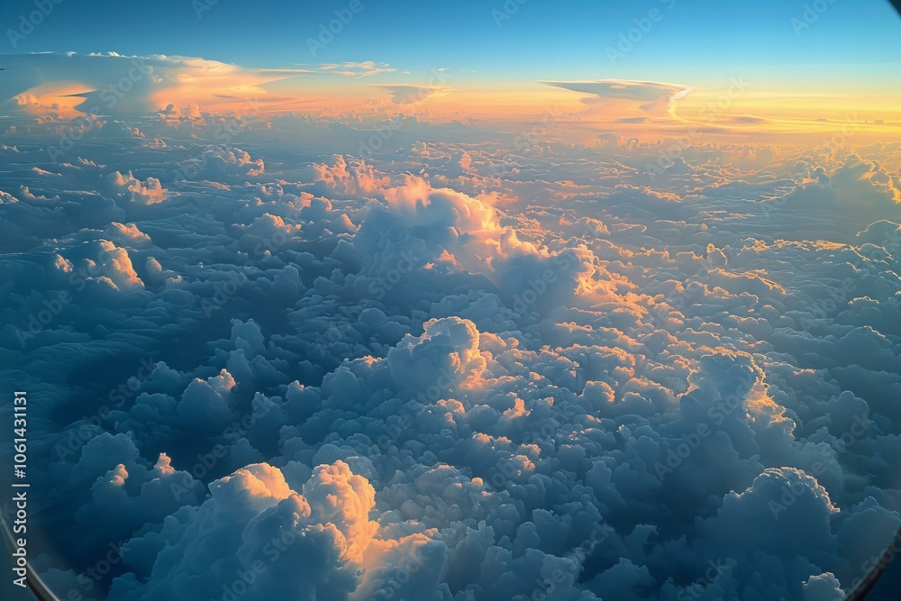 Fototapeta premium View of clouds from an airplane window