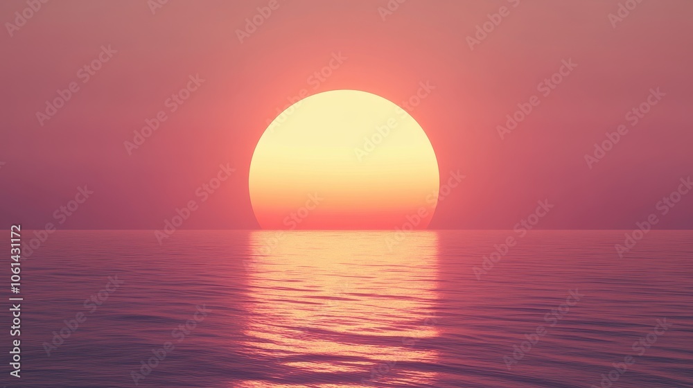 Serene Sunset Over Tranquil Waters Serene Sunset Over Tranquil Waters