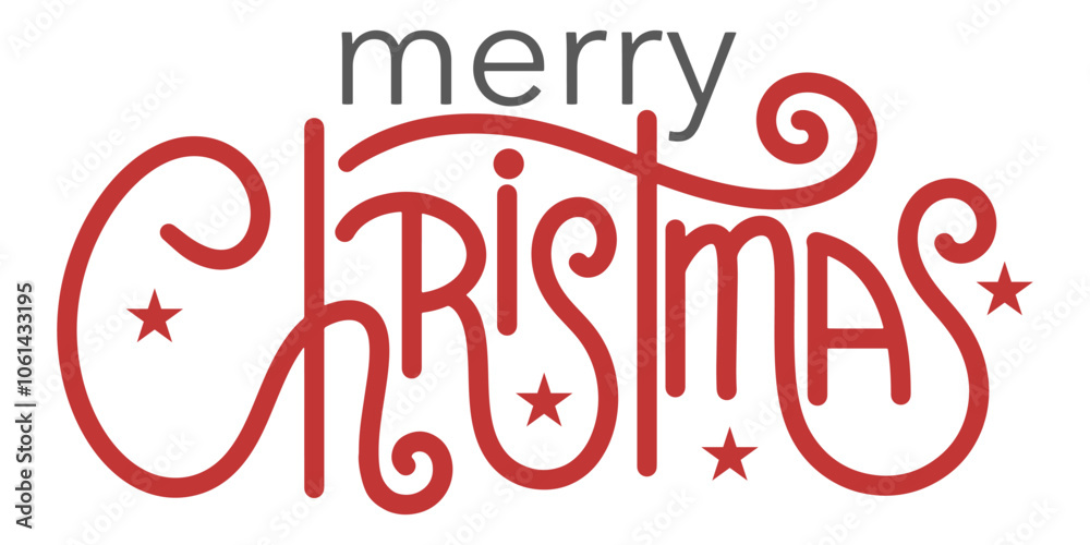 Merry christmas lettering typography vector eps Merry christmas lettering typography vector eps
