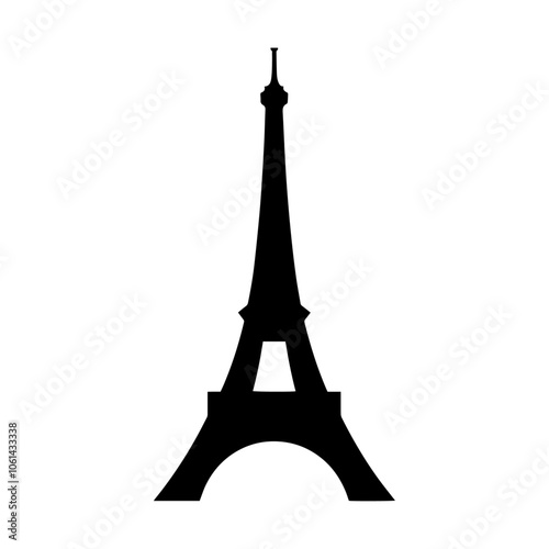 Eiffel Tower silhouette illustration