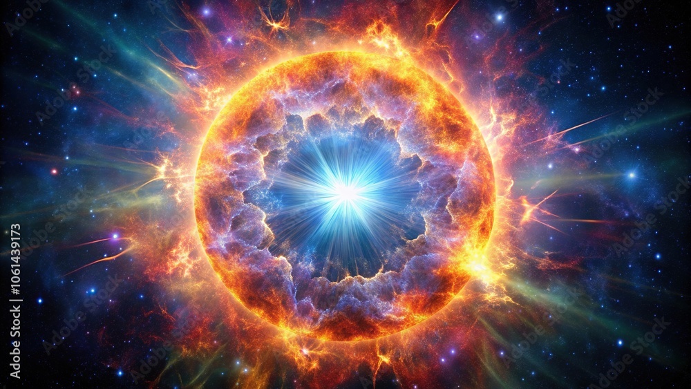 A massive star exploding in a supernova explosion, supernova, cosmic event, celestial catastrophe A massive star exploding in a supernova explosion, supernova, cosmic event, celestial catastrophe