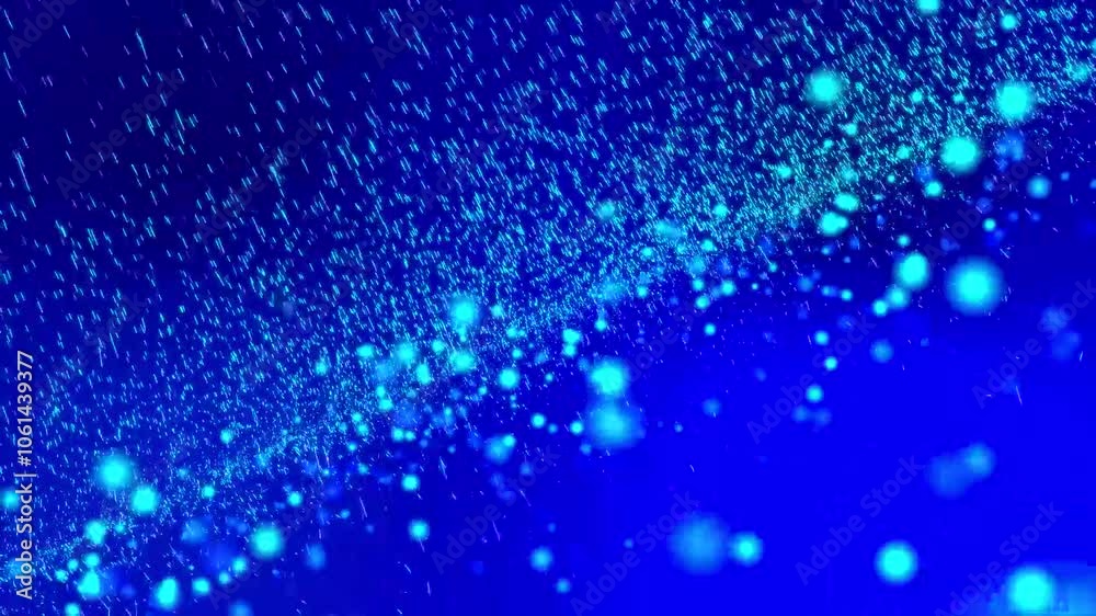 Blue, light, neon, particle, fantastic particle, background, animation, background animation, fantasy, snow, winter, romantic, elegant, spectacular, beautiful, beautiful, mysterious, advertising, comm