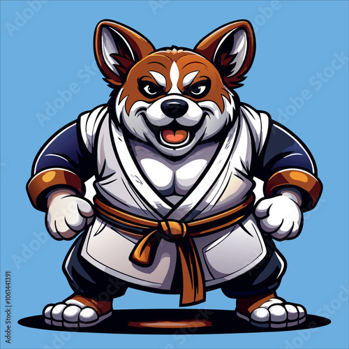 cane cintura nera di judo karate 02