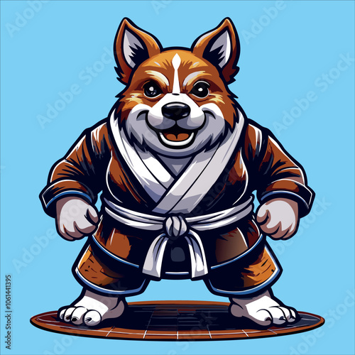 cane cintura nera di judo karate 03