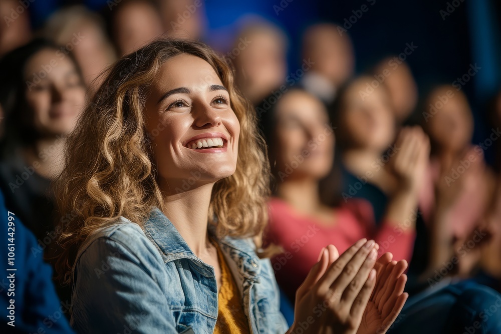 Celebrating the moment together in a lively theater atmosphere. Celebrating the moment together in a lively theater atmosphere.