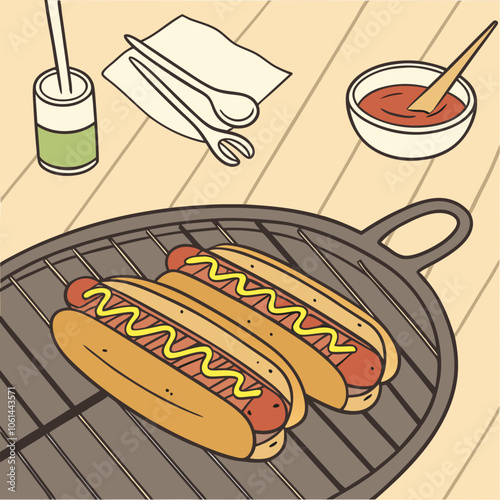 hot dog set