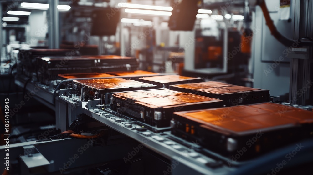 Efficient mass production process in electric battery manufacturing. Efficient mass production process in electric battery manufacturing.