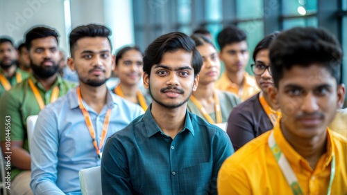 Youth Conference Gathering – Indian youth gathered at a conference venue. 