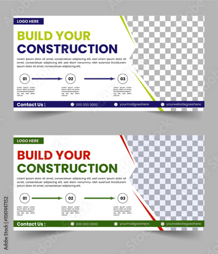 Under construction billboard design template. Building construction banner design layout . Vector illustration , banner, board, art. Clean and professional billboard design layout