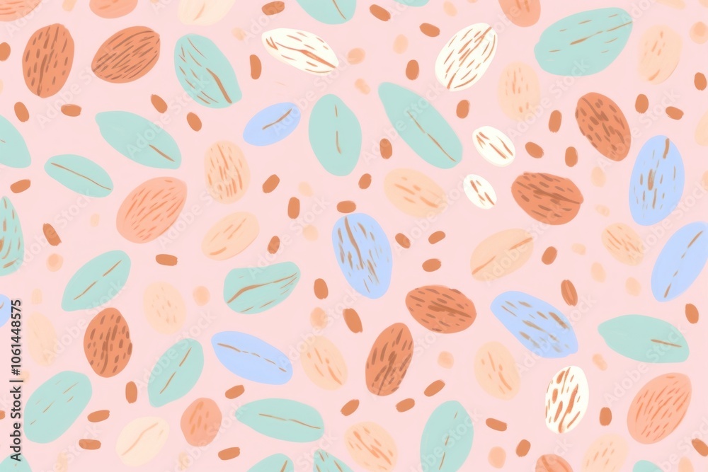Coffee beans abstract pattern backgrounds.