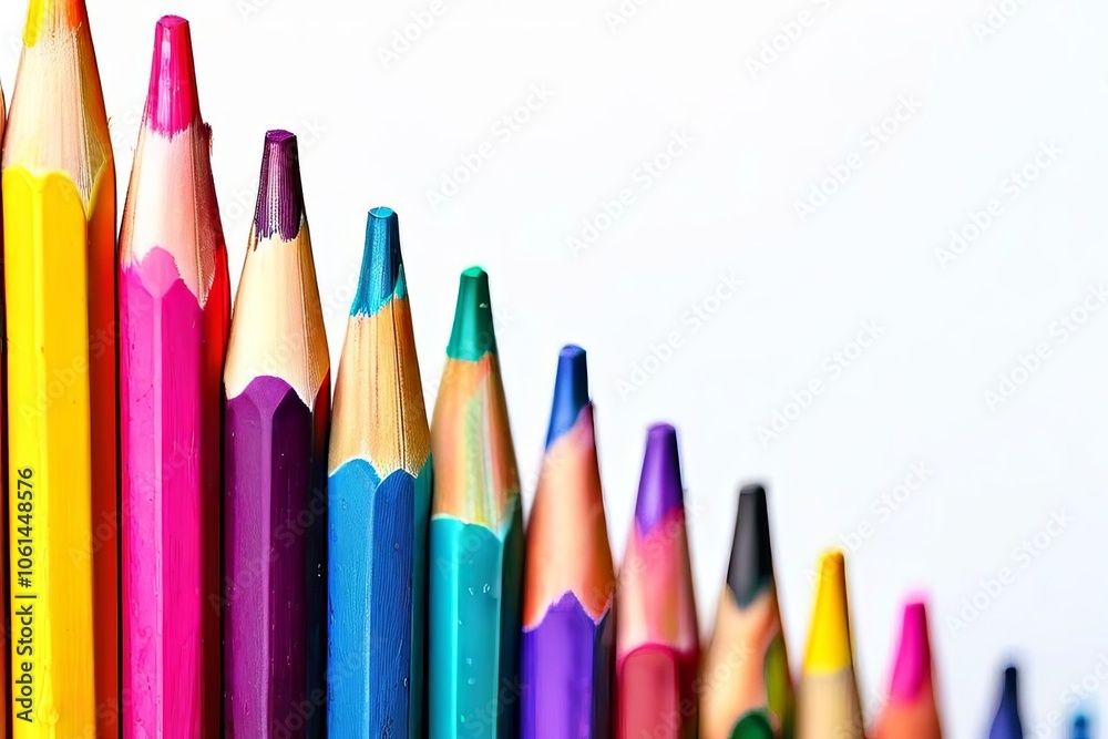 colorful pencils a close up of a few colorful pencils isolated o colorful pencils a close up of a few colorful pencils isolated o