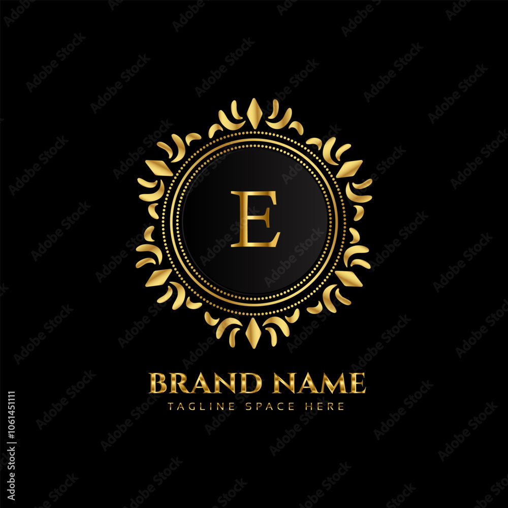 A CREATIVE LETTER LOGO DESIGN WITH GOLDEN COLOR A CREATIVE LETTER LOGO DESIGN WITH GOLDEN COLOR