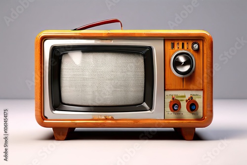 vintage tv speaker s television look with integrated smart speak photo