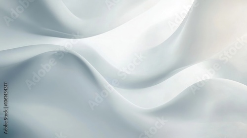 Abstract background of soft, flowing fabric in shades of white and gray.