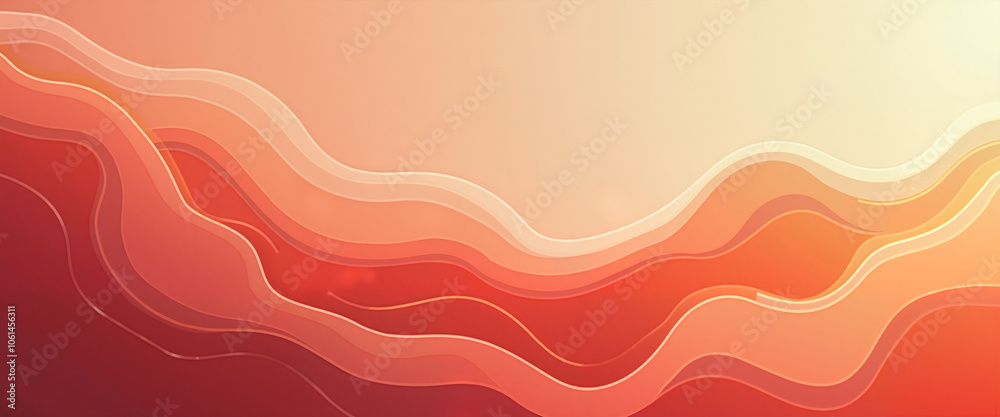 Abstract Wavy Design in Warm Tones Representing Fluid Motion Abstract Wavy Design in Warm Tones Representing Fluid Motion