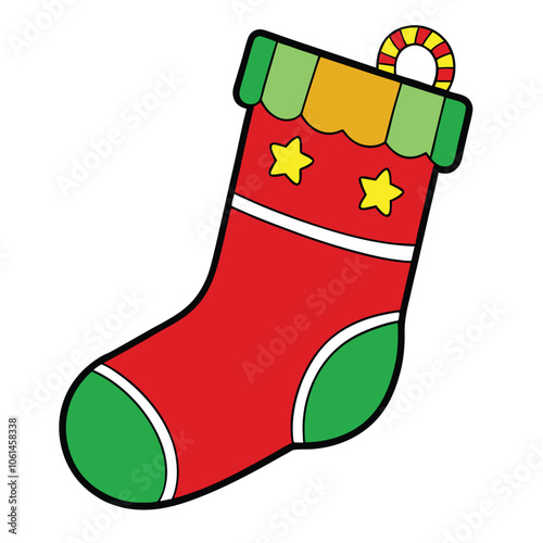 Christmas shocks with white background