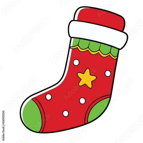 Christmas shocks with white background